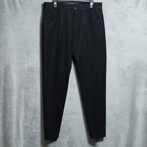 Ermenegildo Zegna Pants Mens 35 Black Wool Classic Pleated Dress Made In Italy
